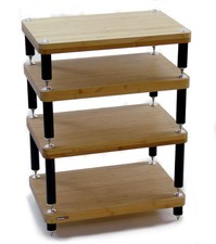Atacama Evoque ECO 60/40 - Hi-Fi Stand (4 Shelf)  (Set) (Natural Bamboo & Glo...