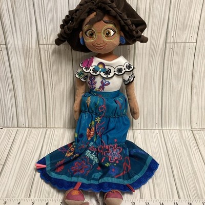 Disney Store Encanto Mirabel Doll Madrigal Girl Dress Glasses 18'' Plush Stuffed