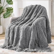 Sherpa Fleece Adult Weighted Blanket Great for Sleep, 15 lbs Dual Sided Soft ...