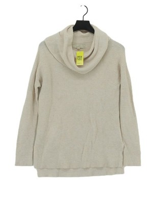 Loft Damen Pullover S Creme Baumwolle mit Nylon, Polyester, Elasthan, Wollpullover
