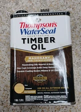 1 Gal Thompson's WaterSeal Timber Oil Mahogany Semi Transparent TH.048851-16