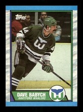  46 Dave Babych  Whalers 1989 Hockey Topps Sports Trading Card 