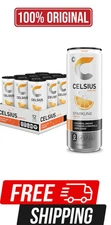 CELSIUS Sparkling Orange, Functional Essential Energy Drink 12 Fl Oz (Pack of 12