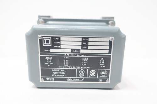 Square D 9013 GHW2 Pressure Switch 100psi 575v-ac - Picture 1 of 6