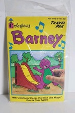 Vintage 1993 Barney Colorforms Travel Pak Factory Sealed NEW