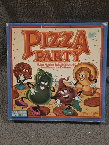 Vintage Parker Brothers Pizza Party Game 0488 Complete & Instructions 1987