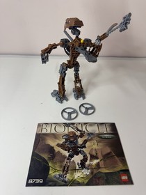 LEGO Bionicle Metru Nui Toa Hordika of Stone 8739: Onewa w/ Rhotuka Spinner X2