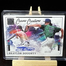 Braylon Doughty 2025 Impeccable Canvas Creations Auto #/35 Guardians