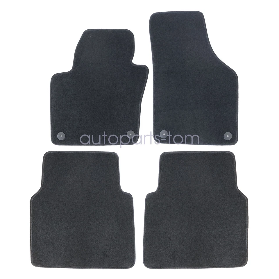 For 2009-2017 Volkswagen Tiguan Front & Rear Floor Mats Carpet Waterproof 4PCS - Изображение 4 из 4