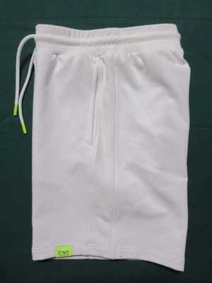 C'N'C Costume National Men's White Cotton Bermuda-Style Shorts Size M