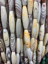 130 Pcs Rare Tibetan Natural Old Agate Dzi 8x30mm Beads  