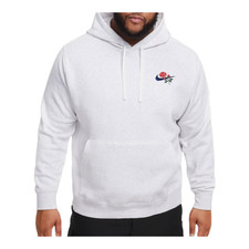 NSW Club Embroidered Swoosh Pullover Mens Hoodie Birch Heather 