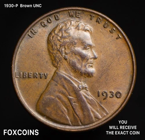 1930-P Lincoln Wheat Cent - BROWN UNC