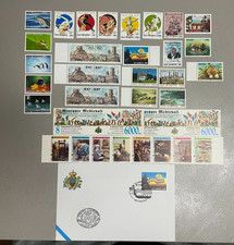 San Marino Francobolli 1996 annata completa 23 Valori + 3 libretti- busta Fil.