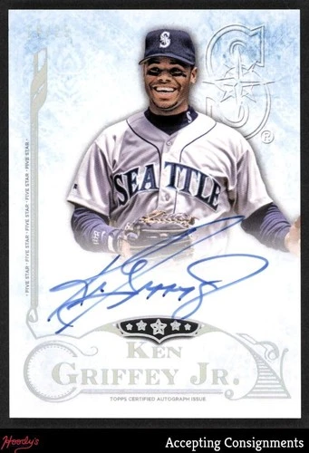 2015 Topps Five Star Autographs Rainbow Ken Griffey Jr. ON CARD AUTO 19/25 HOF