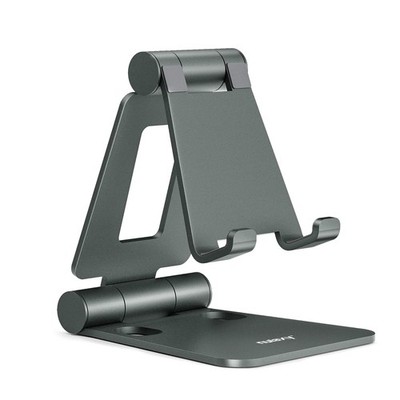 Nulaxy Verstellbar Handy Ständer Tisch, Faltbarer Halterung C-Grau 