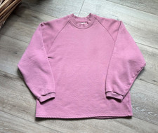 Vintage Russell Athletic Crewneck Women's Size Large Made In USA Pink Heavy