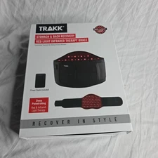 TRAKK Stomach & Back Recovery Red Infrared Light Therapy Brace Open Box (BJR)