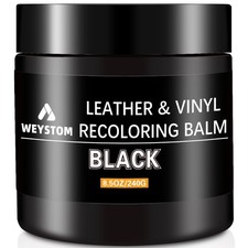 Leather Recoloring Balm - Black Leather Repair Kit for Furniture, Dye, Recolo...
