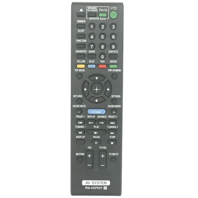 Remote for Sony AV SYSTEM BDV-E280 BDV-T28 BDV-E980 BDV-E880 BDV-T58 BDV-E580