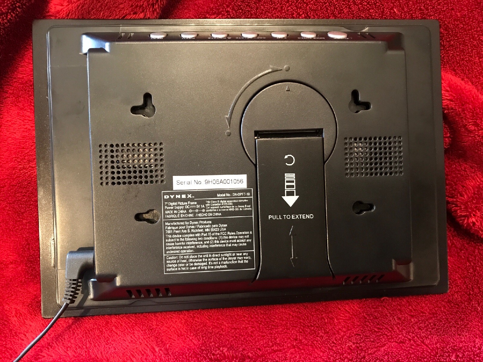 Dynex DXDPF7A 7" Digital Picture Frame 600603114526 eBay