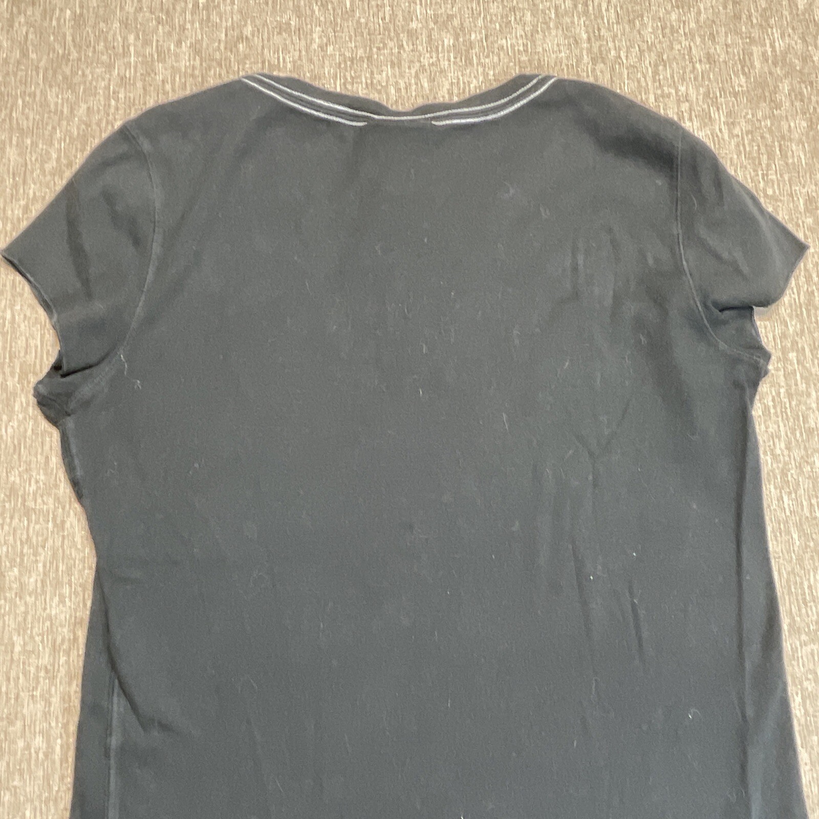 Polo Jeans Company TShirt Womens M Ralph Lauren Vintage Brown Cap Sleeve Top thumbnail 10