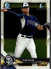 2018 Bowman Chrome Sean Guilbe San Diego Padres #BDC144  4 Card Lot
