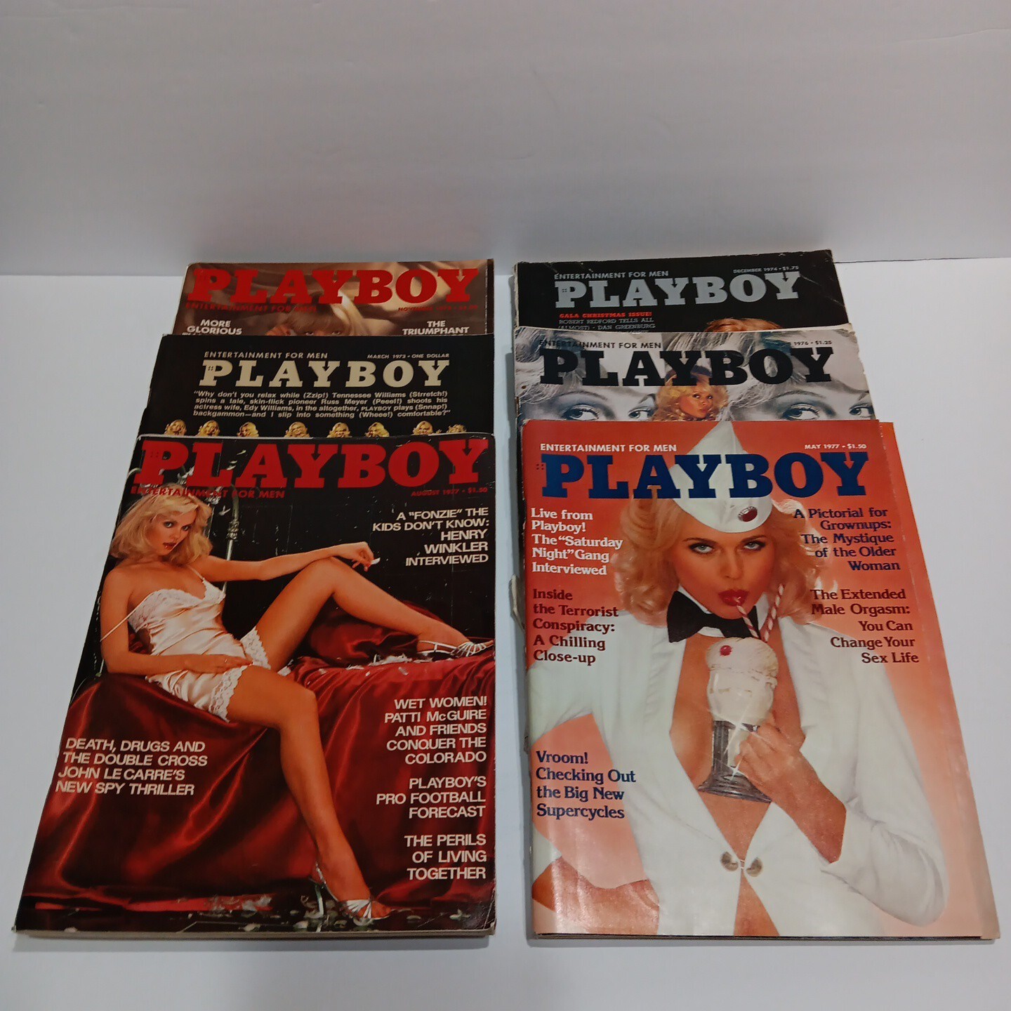 PLAYBOY MAGAZINE- VINTAGE LOT OF 6- 1970'S COMPLETE W/ CENTERFOLDS | eBay