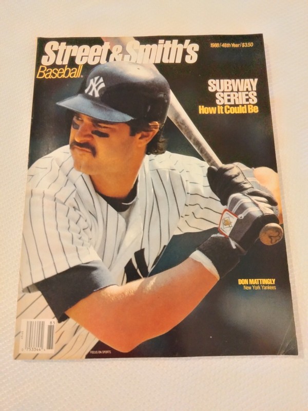 Vintage 1988 STREET & SMITH's Baseball Magazine DON MATTINGLY  Yankees 