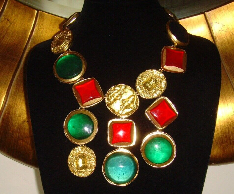 Kenneth J Lane (KJL) Statement Bib Necklace - image 3