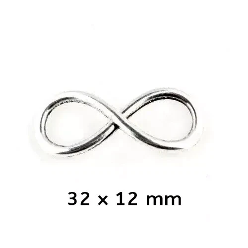 Cavigliera INFINITO con ciondolo Argento a catena bracciale piede da Uomo Donna - Immagine 3 di 4