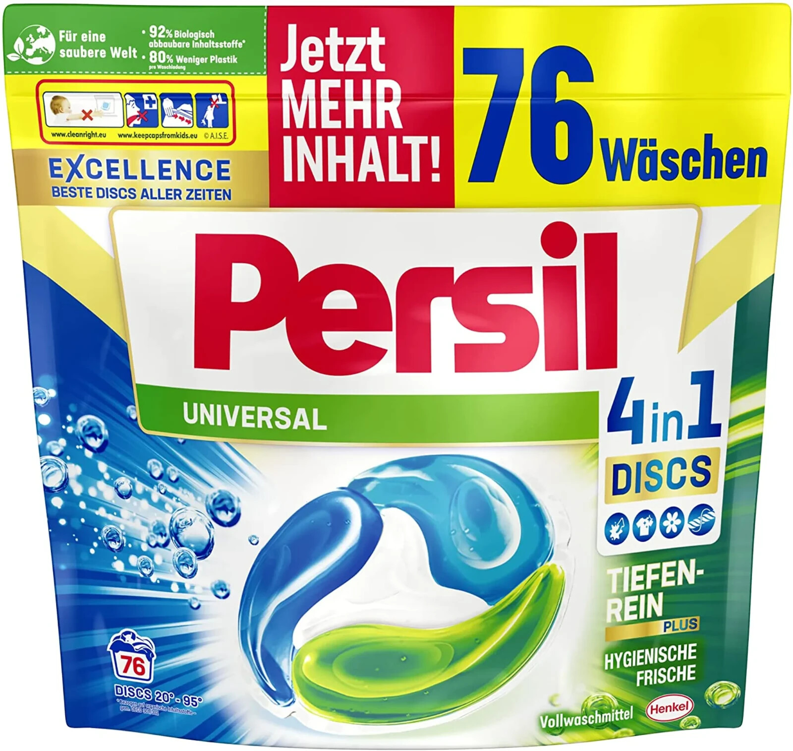 Persil Universal 4In1 Discs Waschmittelkapseln Waschmittel 76 Waschladungen