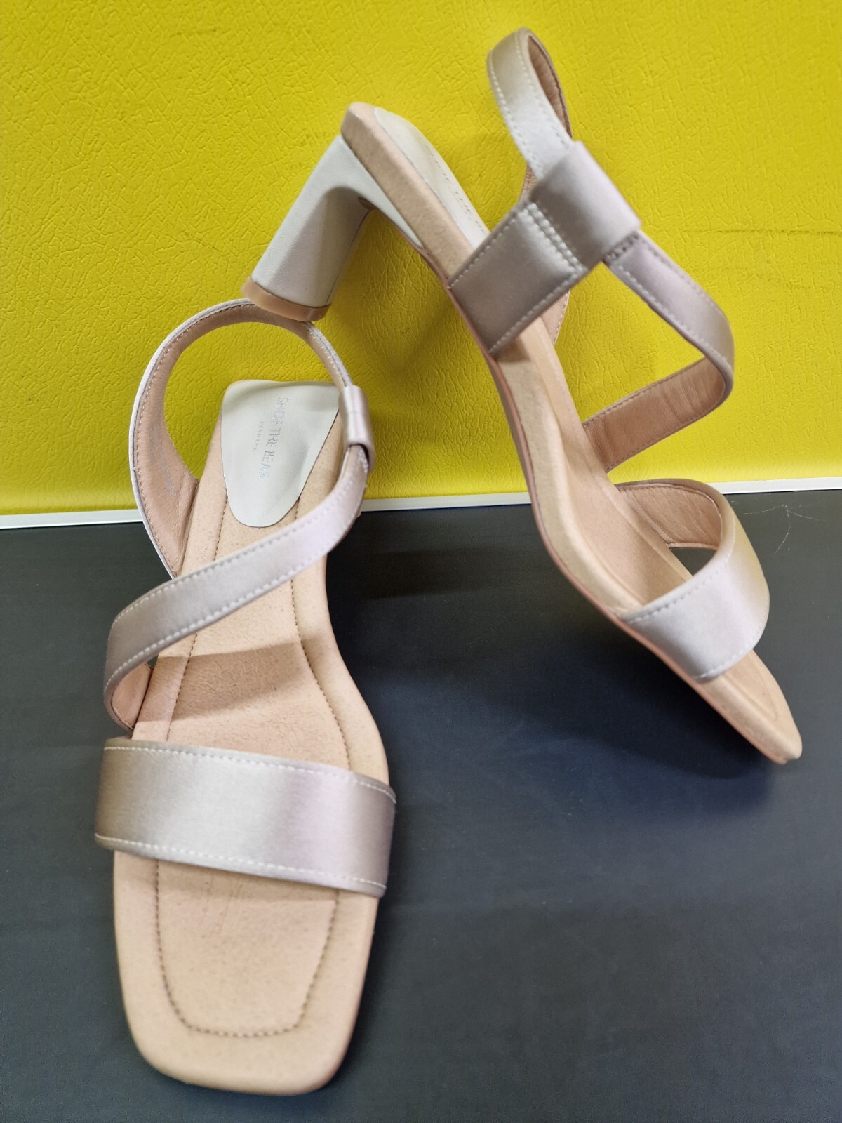 APL SCARPA L'ORSO Sylvi tacco a spillo in raso UK 3 EU 36 £130