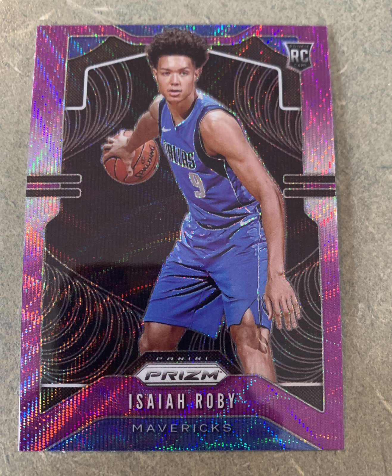 2019-20 Panini Prizm Isaiah Roby Purple Wave RC Rookie #283