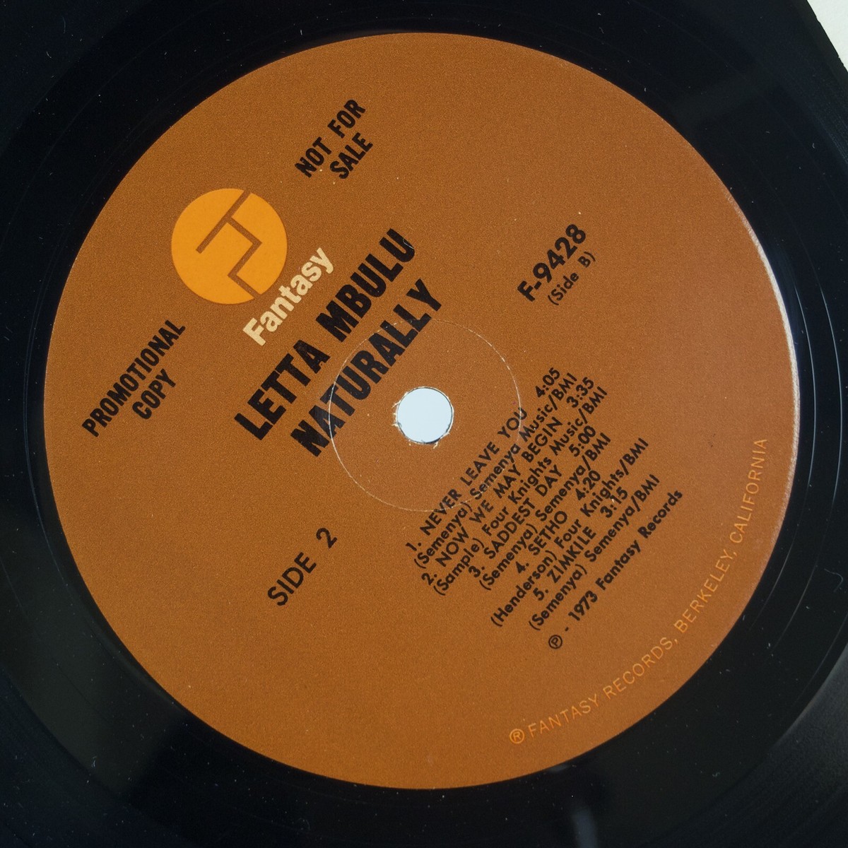 Letta Mbulu Naturally レコード LP オリジナル US LETTA MBULU: Naturally US Fantasy Promo Soul Jazz Funk LP NM