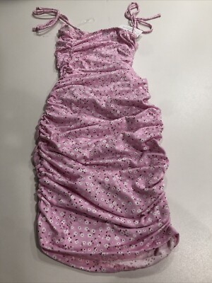 Windsor Pink Floral Spaghetti Strap Scrunch Dress Small | eBay Windsor Pink Floral Spaghetti Strap Scrunch Dress Small | eBay