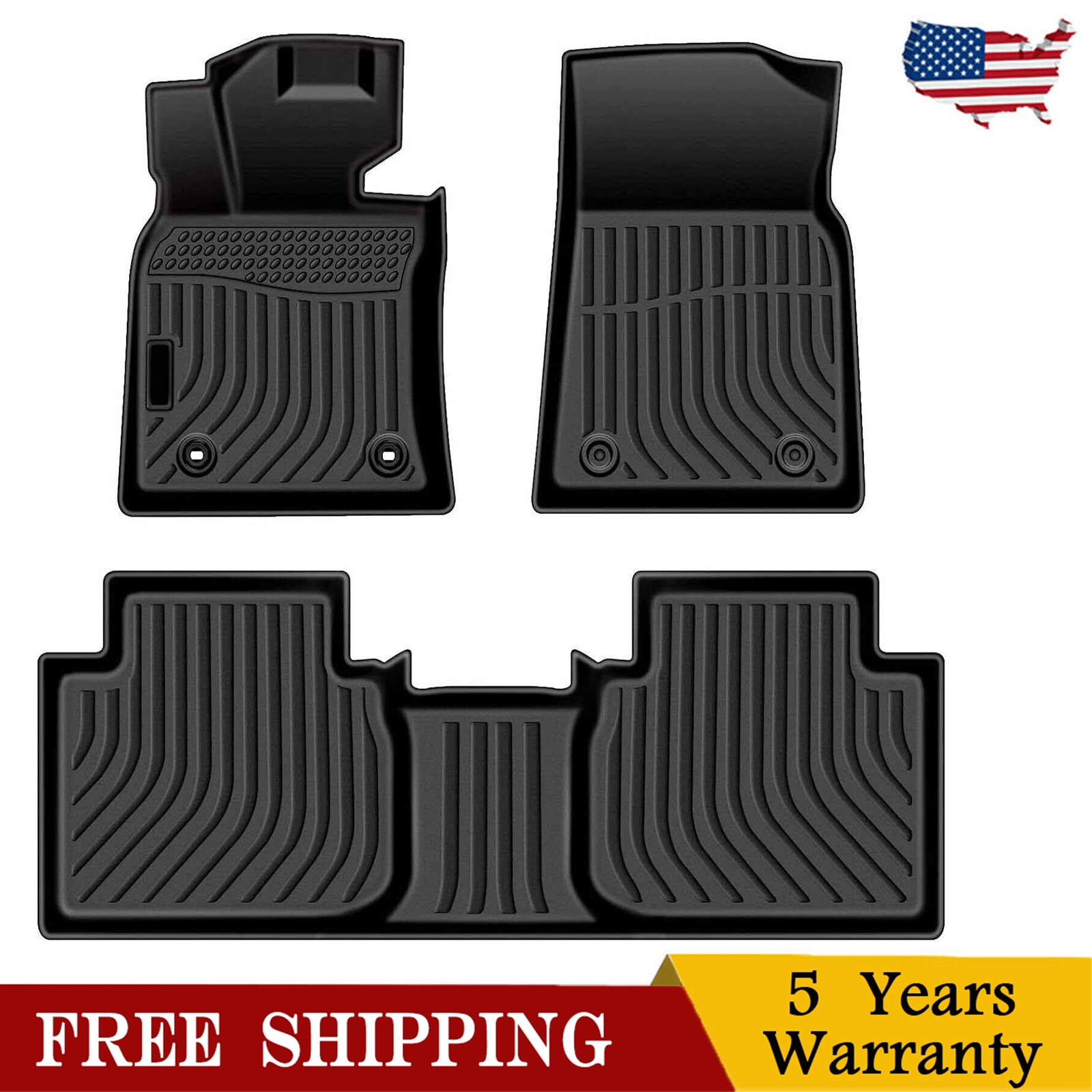 2018-2024 Toyota Camry XSE SE L LE All-Weather TPE Floor Mats & Liners