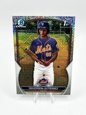 Daiverson Gutierrez 2023 Bowman Chrome 1st Prospect Mojo Refractor #BCP-154 Mets