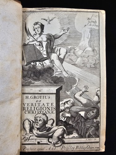 1700 OXFORD De Veritate Religionis Christianae By Hugo Grotius LATIN Greek - Picture 9 of 17