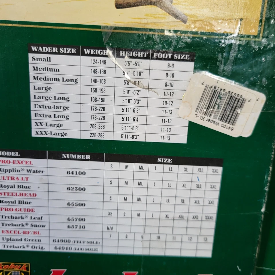 Kobuk Size XL-L Mossy Oak Ripplin Water Camo Chest Waders Neoprene Feet - Image 4 of 4