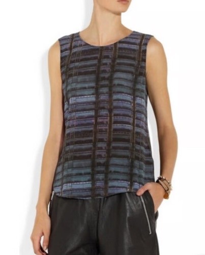 New THEYSKENS THEORY Silk Sleeveless Toteme Blouse From Net A Porter - Picture 3 of 8