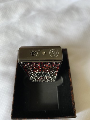Rocky Patel Burn Double Jet Lighter - Red with Gunmetal Plates - New - Picture 4 of 7
