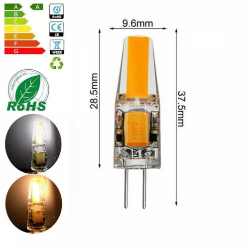 1-10x G4 COB LED 3W5W mini lampadina silice 12V lampadina lampada a innesto lampada - Foto 5 di 24