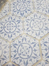 Spanish tile Seville blue Hexagonal x 1