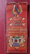 1940's Barteldes TNT Pop Corn Matchbook Matchcover
