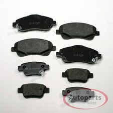 Bremsbeläge Bremsklötze vorne + hinten für Honda Civic VIII Hatchback
