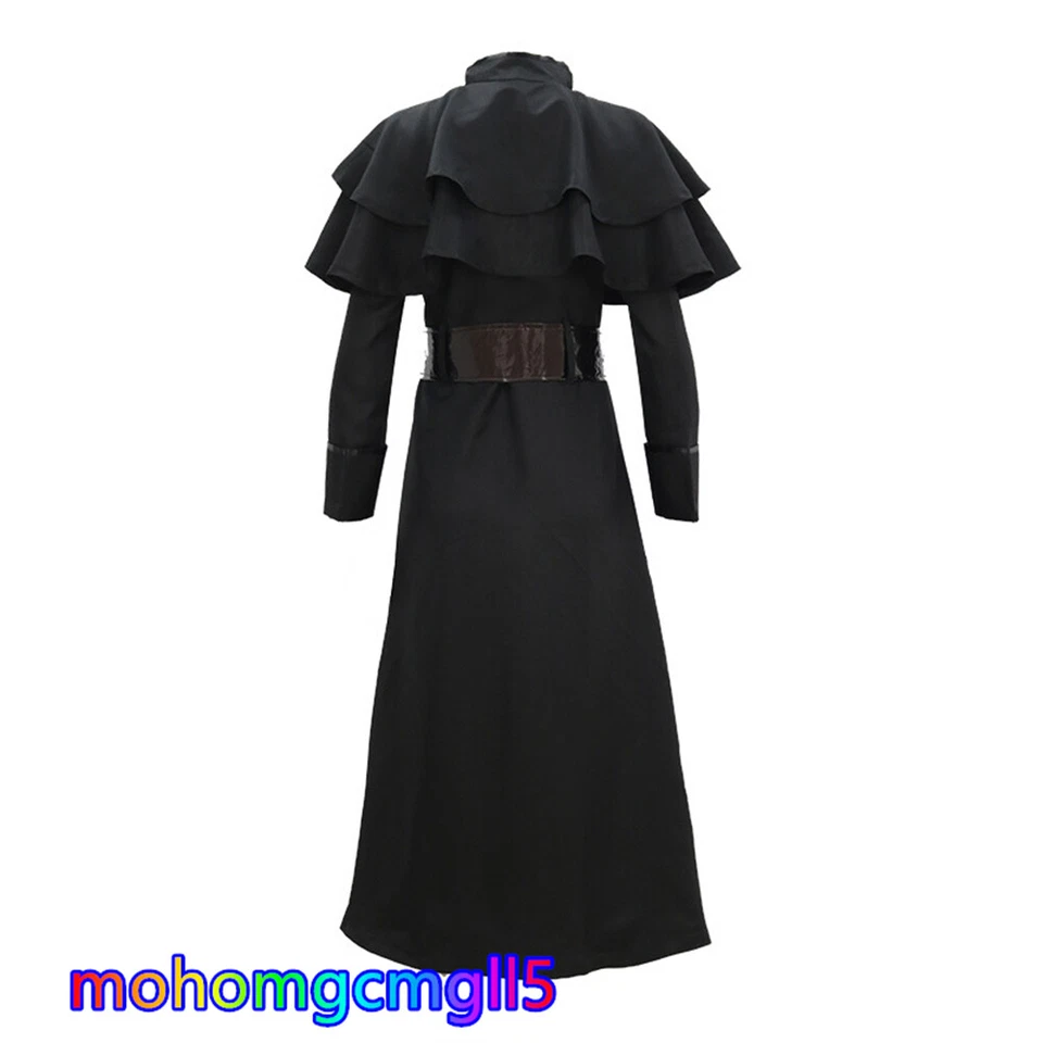 Medieval Steam Punk Costume Plague bird beak Doctor Halloween RolePlay Clothing - Image 3 of 4