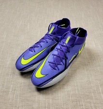 NIKE Phantom GT2 Elite DF SG PRO Soccer Cleats Size 11 Mens Sapphire Volt Silver