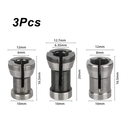 1/3pcs 6/6.35/8mm Collet Chuck For Engraving Trimming Machine Electric-Router - Picture 18 of 45