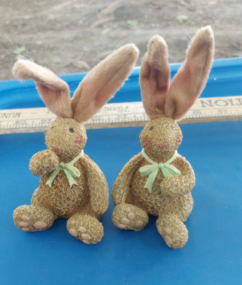 Easter Decor Rabbit pair.